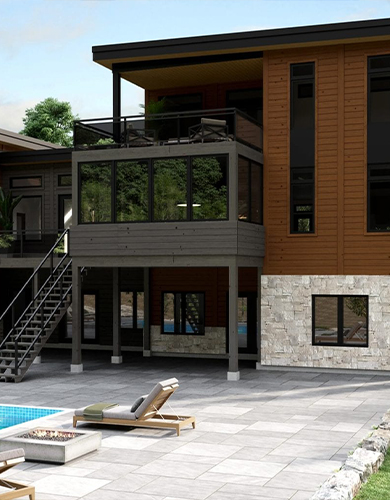 Custom Homes building